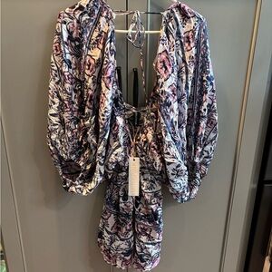 NWT MINKPINK Floral Swim Cover-Up sz S